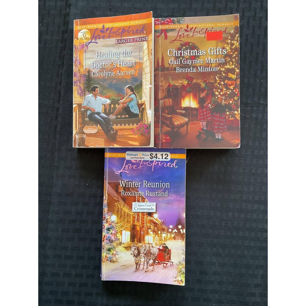 Love Inspired Romance Lot 3 Books Aarsen Martin Minton Rustand Christian Softcov